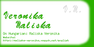 veronika maliska business card